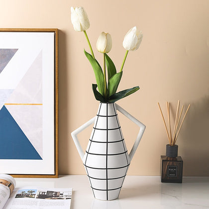 Nordic Geometric Vase