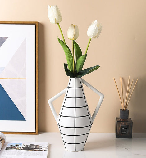 Nordic Geometric Vase